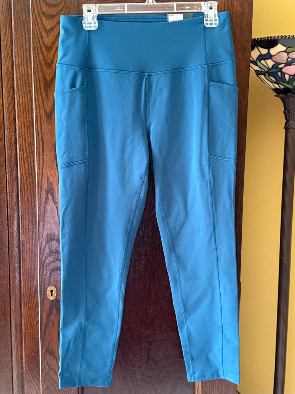 tek gear Teal Women's Active High Waisted Leggings with Side Pockets